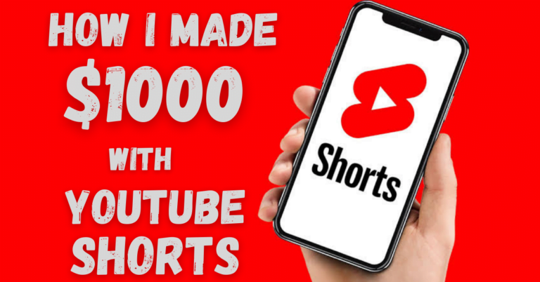 How i made $1000 from youtube shorts